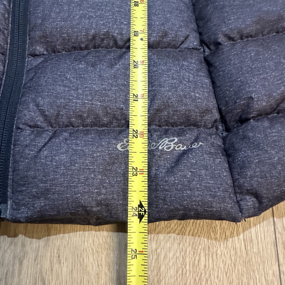 Eddie Bauer EB650 Down Puffer Vest Womens Sz XS Gray/Blue Full Zip Gorpcore - Picture 5 of 8